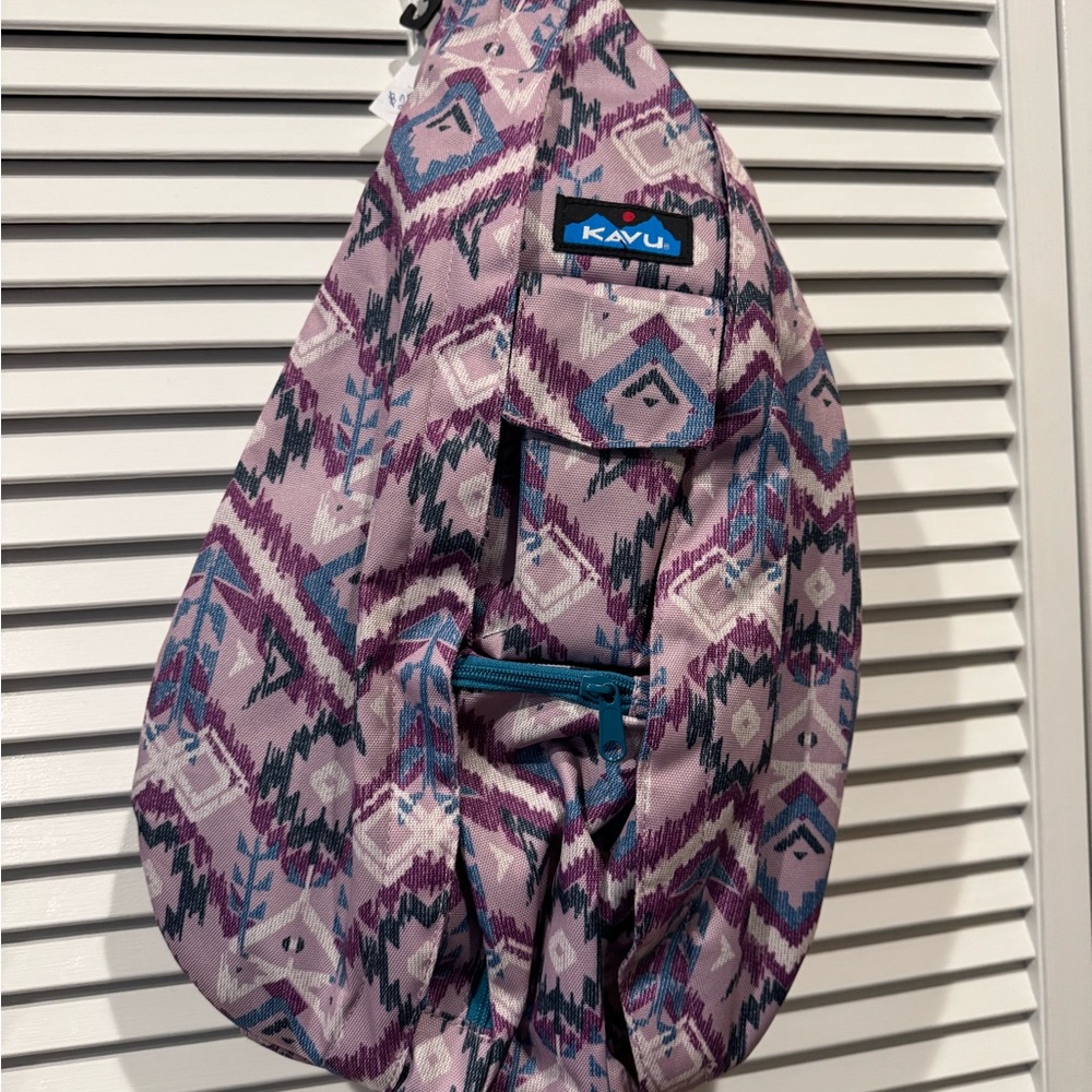 Kavu Rope Sling Purple Ikat NWT